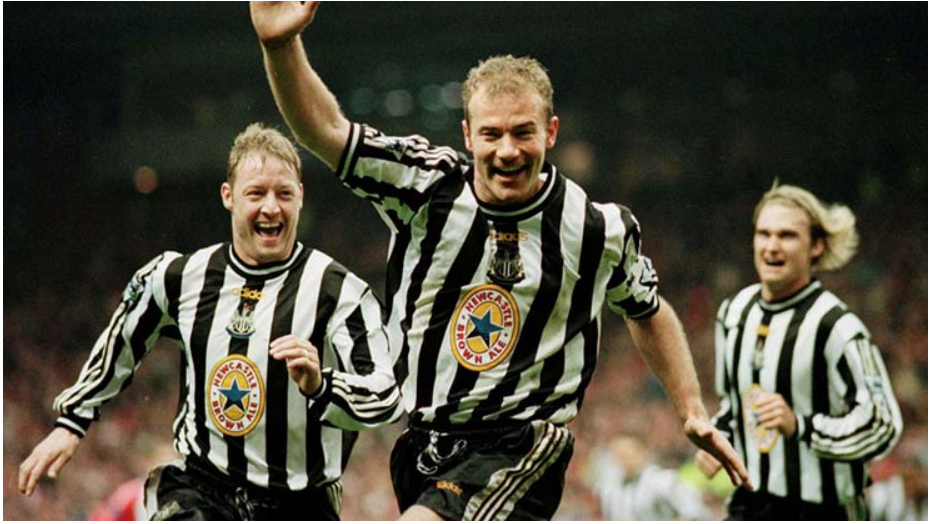 Newcastle của thế hệ Shearer đều đặn góp mặt trong top 4