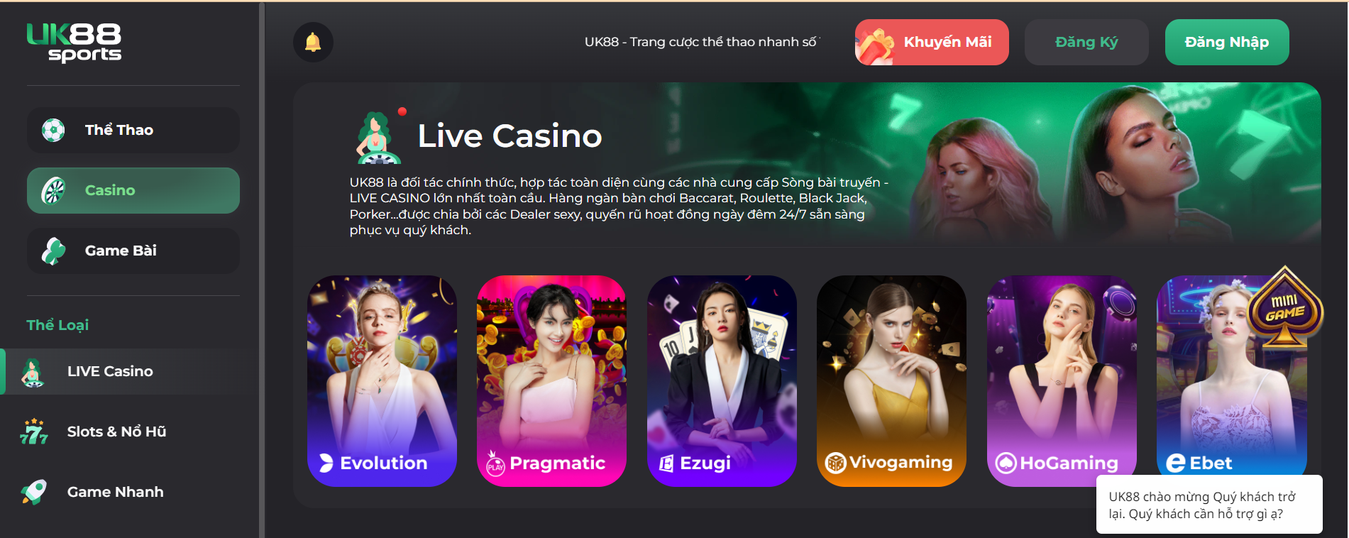 Những lý do khiến bạn chơi casino UK88 luôn thua