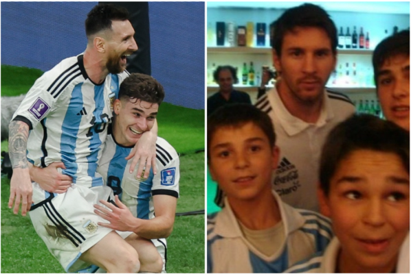 Từ cậu bé chụp ảnh chung với Messi, Alvarez nay đã được sát cánh cùng thần tượng ở World Cup