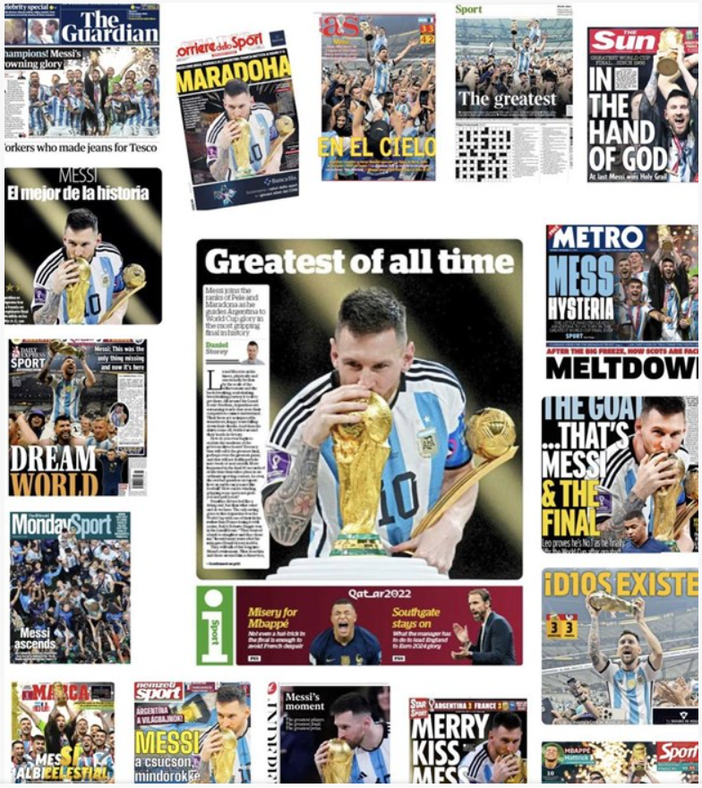 Truyền thông thế giới ngưỡng mộ Lionel Messi
