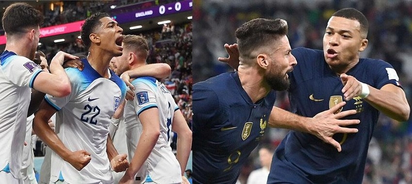Trận đấu giữa Anh và Pháp tại vòng tứ kết World Cup 2022 được ví như trận chung kết sớm.
