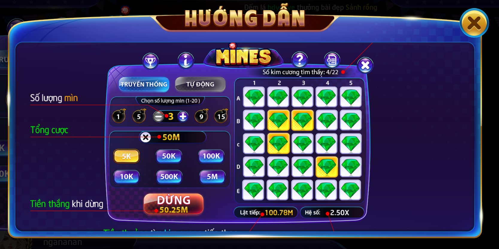 Hướng dẫn chi tiết về game nhanh Mines UK88