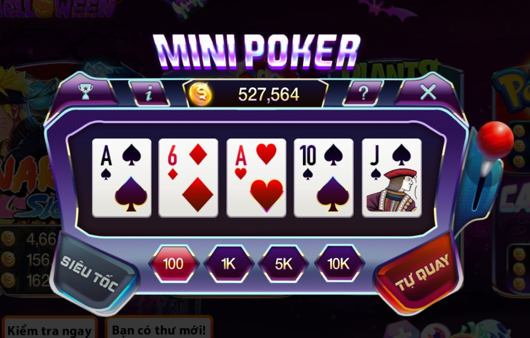 Quy luật trả thưởng trong Mini Poker tại nhà cái UK88