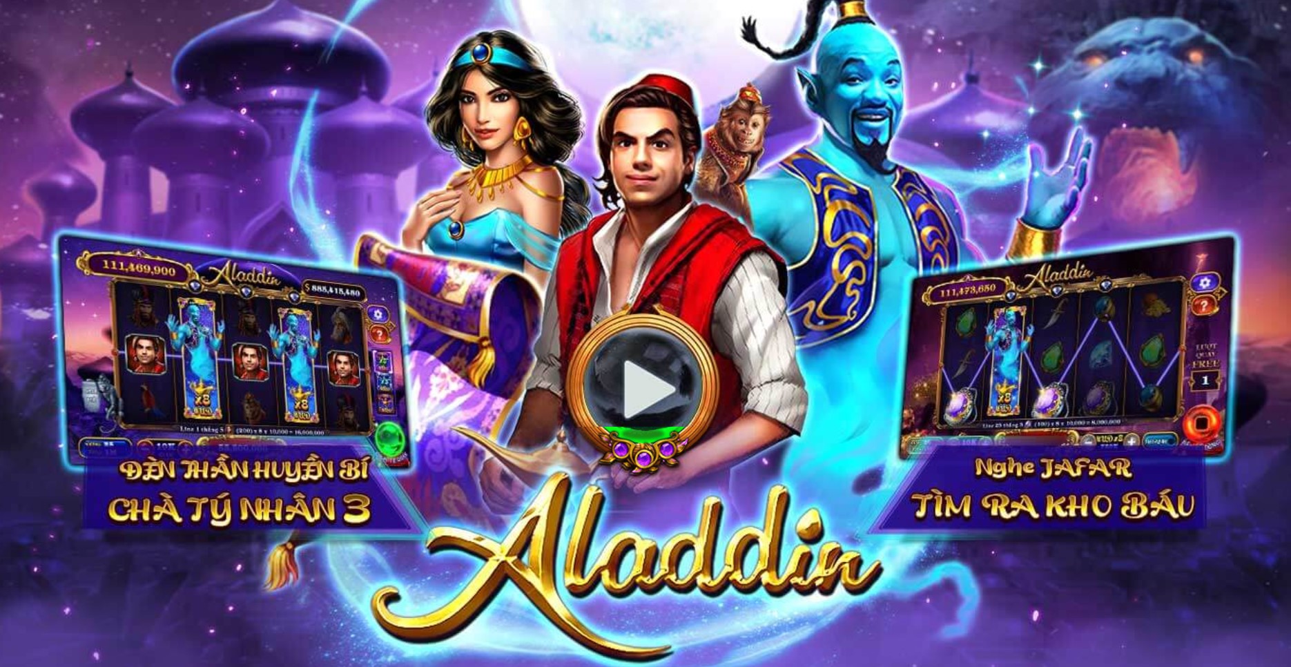 Kiếm tiền khủng từ game nổ hũ Aladdin trên UK88
