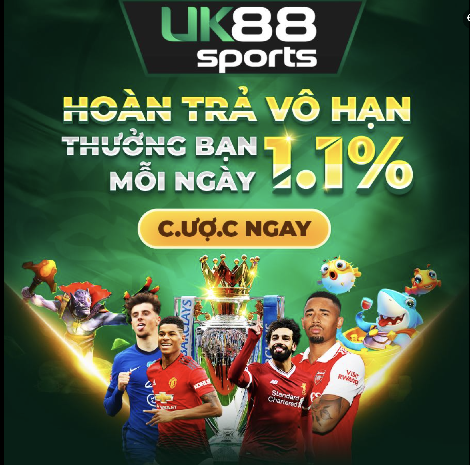 Hướng dẫn chi tiết nhận khuyến mãi hoàn trả 1.1% tại link vao UK88 